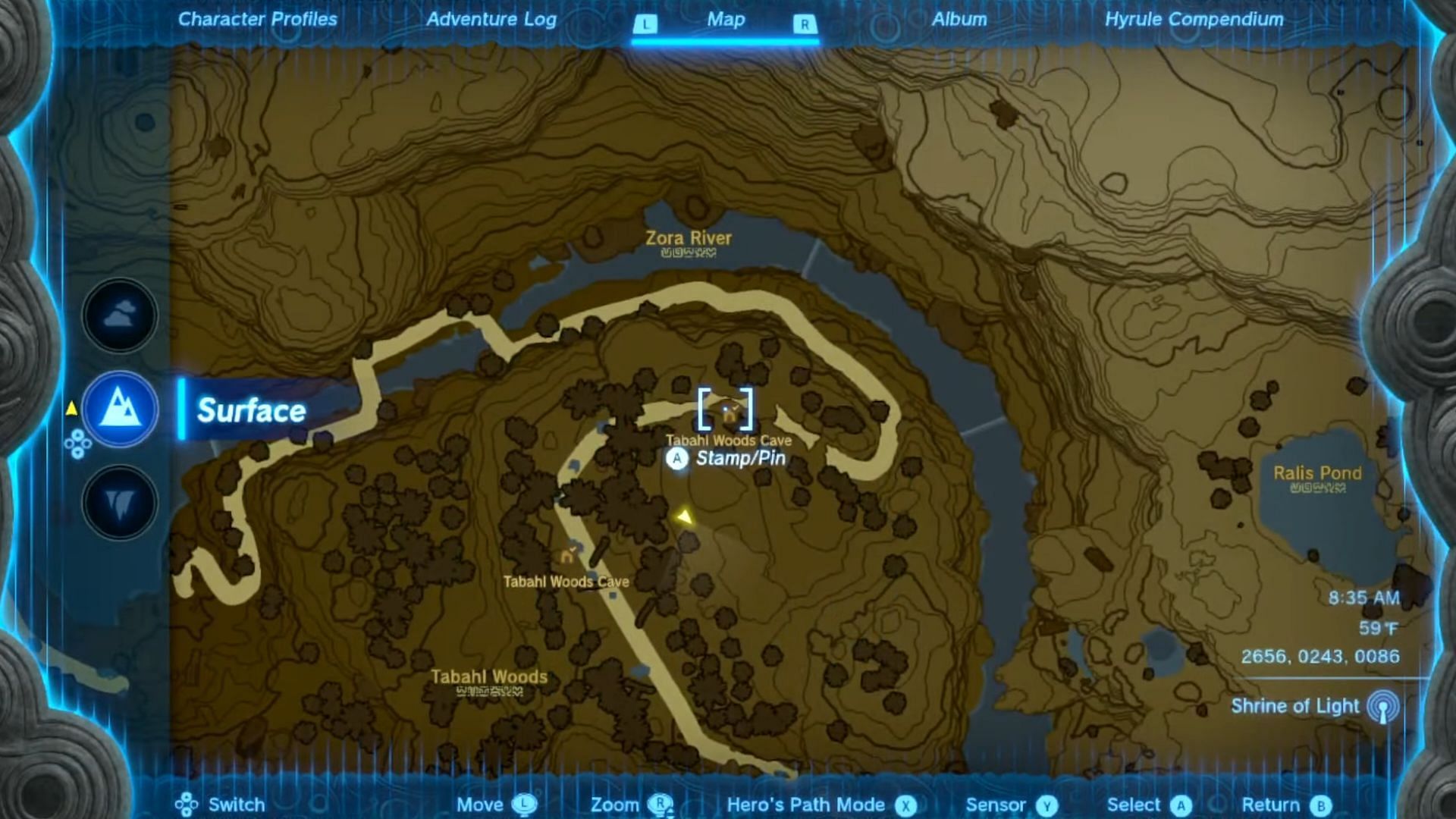 You can head to the Tabahl Woods Cave to obtain the Zora Spear (Image via Nintendo)