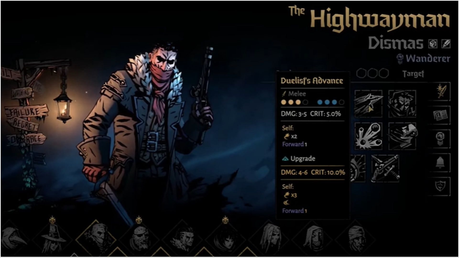 The Highwayman class in Darkest Dungeon 2 (Image via - Darkest Dungeon 2)