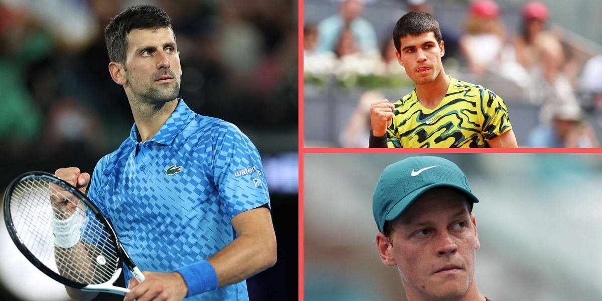Novak Carlos Alcaraz and Jannik Sinner will play their French Open openers on May 29