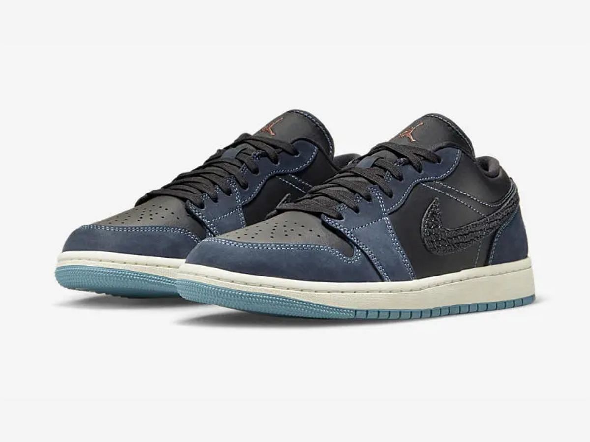 Nike Air Jordan 1 Low &quot;Hoops Black&quot; sneakers (Image via Nike)