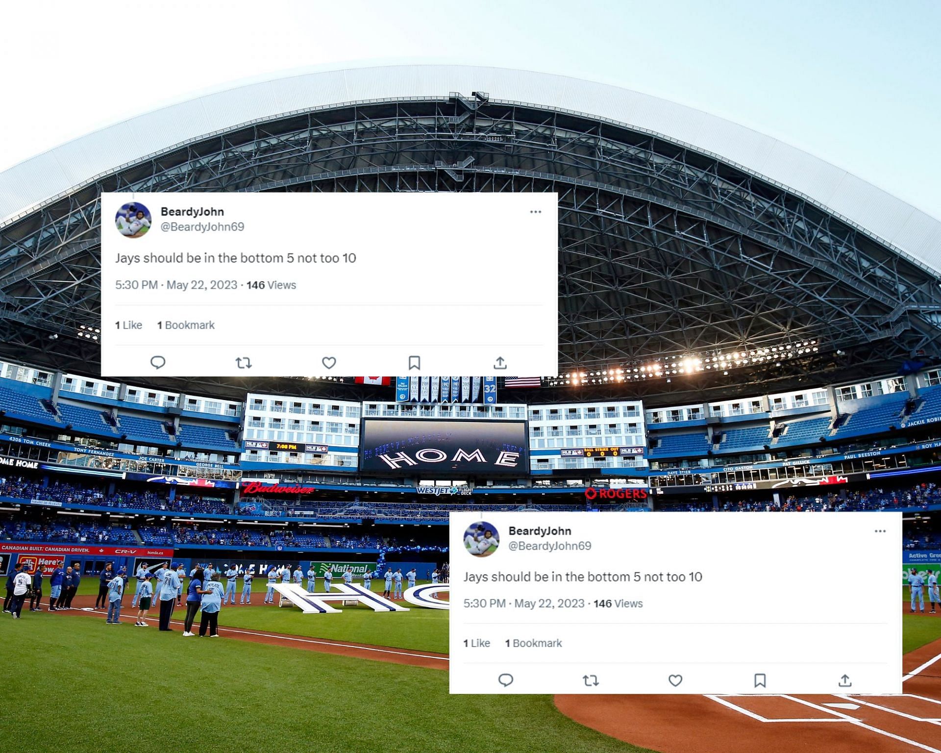 MLB Twitter does not think that the Toronto Blue Jays belong in the Power Rankings