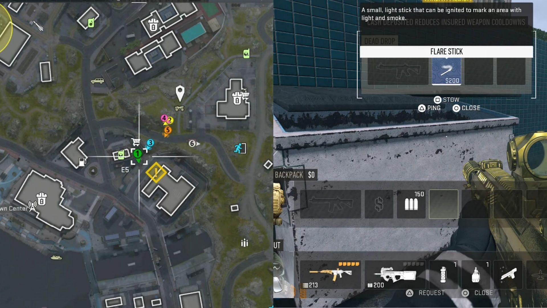 Location of the dead drop to pick up the flare sticks (Image via YouTube/Errl Shatter)