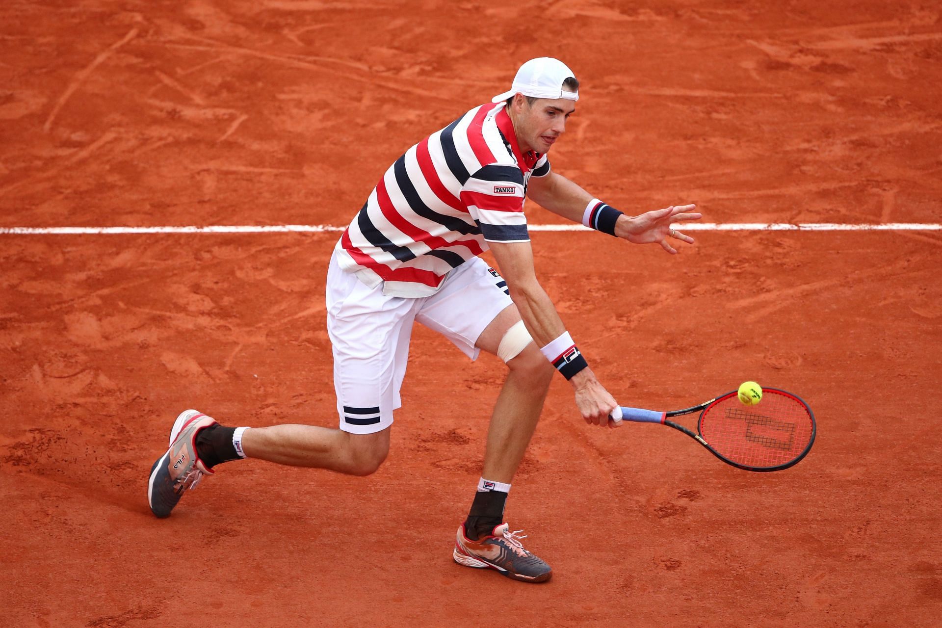 John Isner at the 2018 French Open