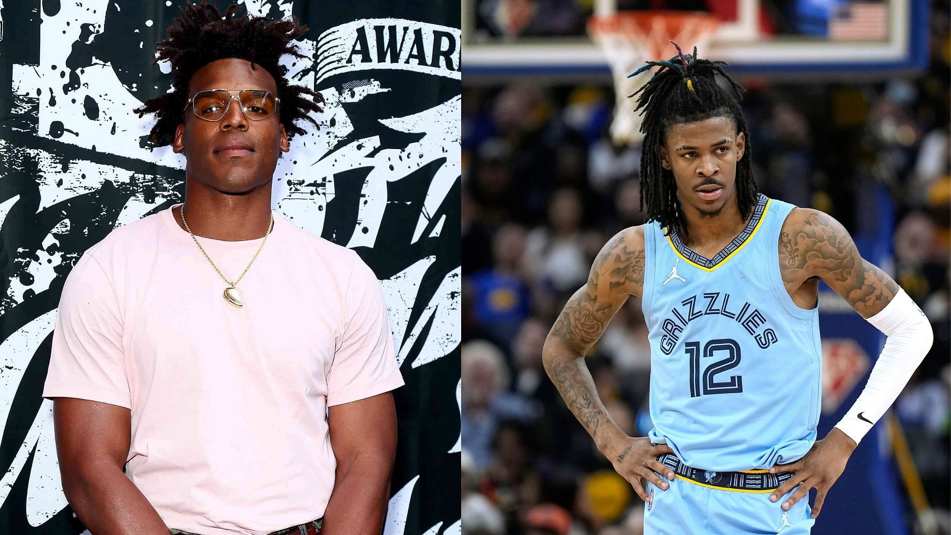 Panthers great Cam Newton (L) on NBA superstar Ja Morant (R) and his current circle 