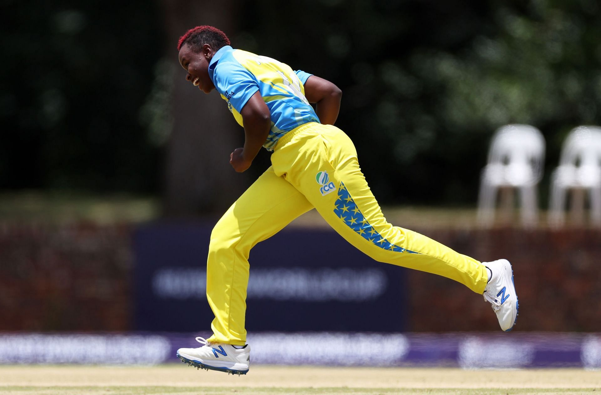 Gisele Ishimwe in action for Uganda (Image Courtesy: T20 World Cup)