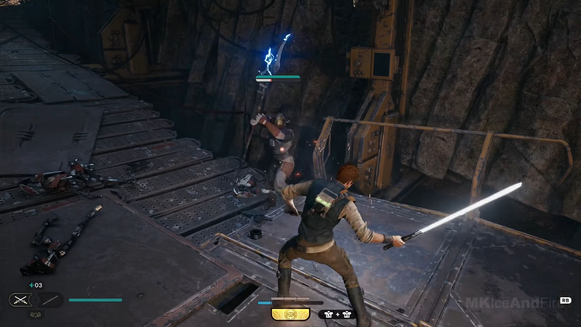 Parrying is an important mechanic in Star Wars Jedi Survivor (Image via YouTube: MKIceAndFire)