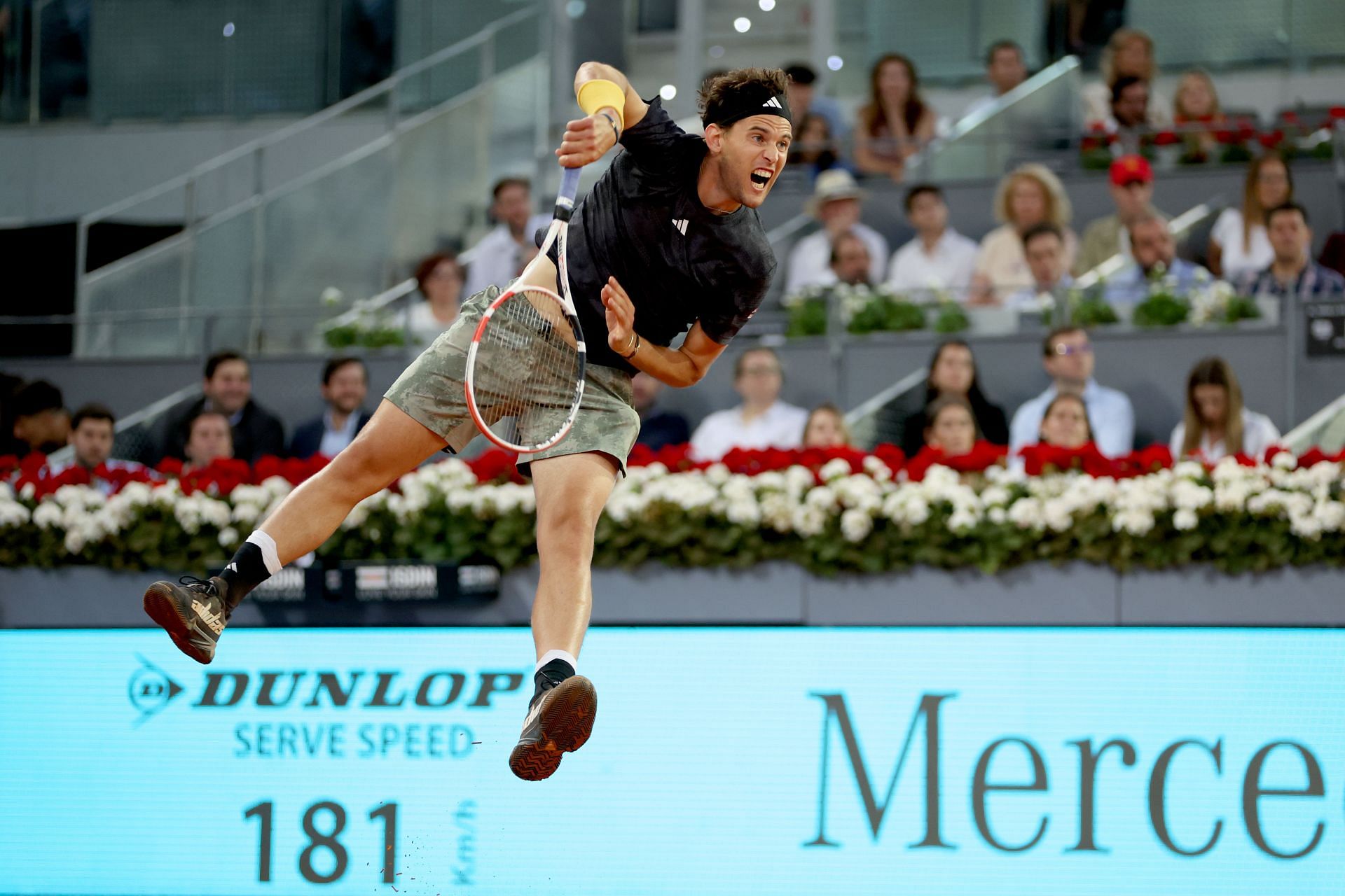 Dominic Thiem in action