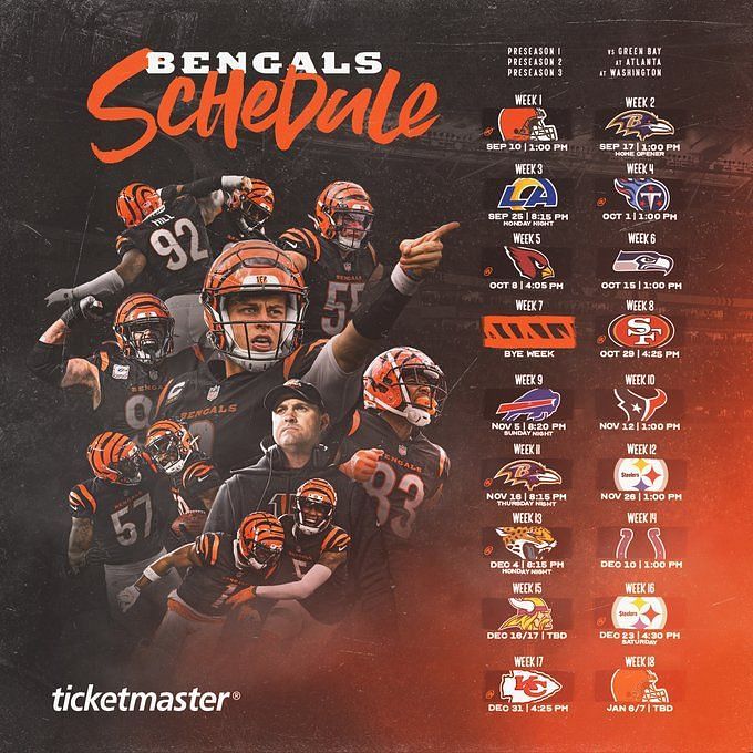 when does the bengals season start