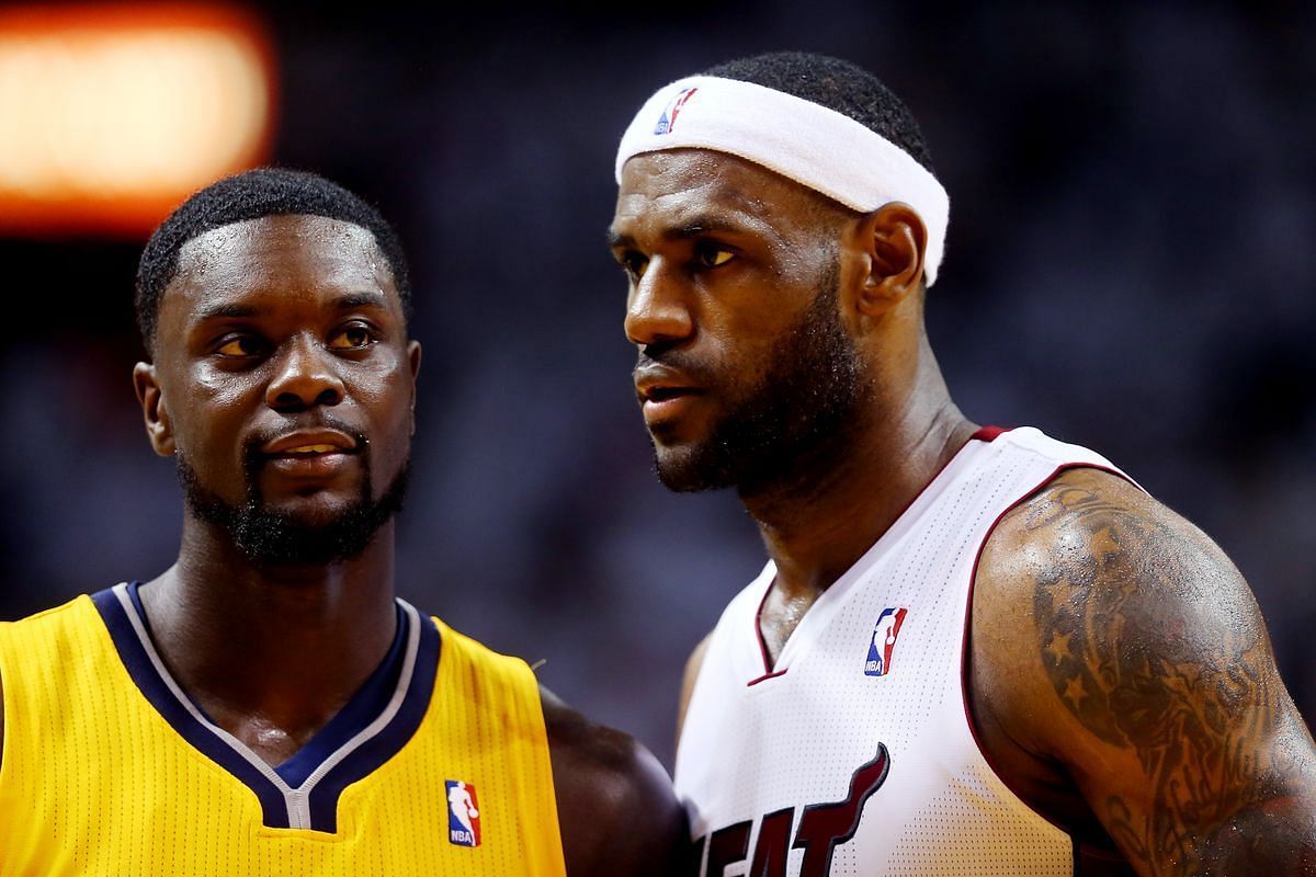 Former Indiana Pacers wing Lance Stephenson and former Miami Heat superstar forward LeBron James