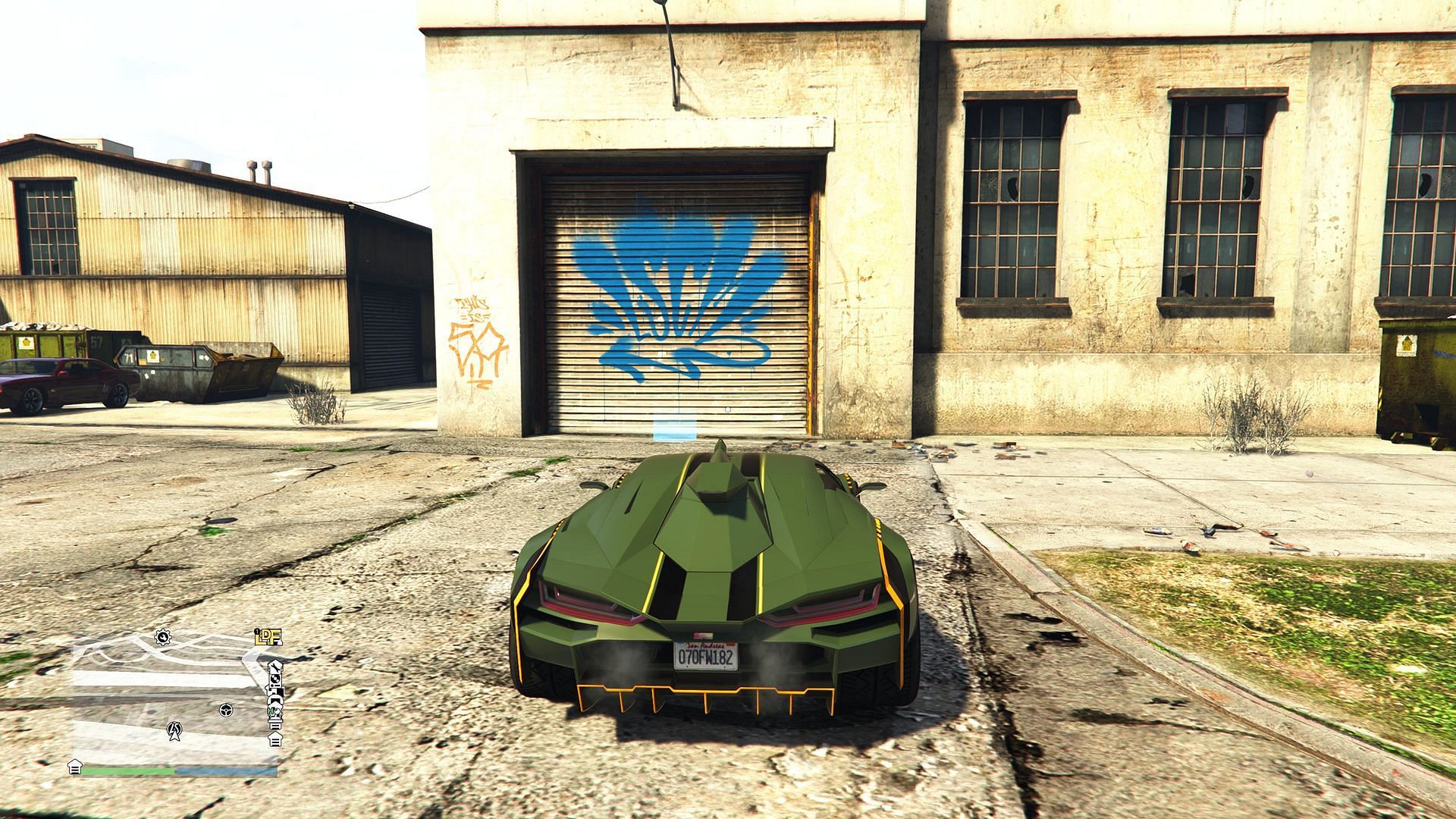 Enter the blue marker shown here (Image via Rockstar Games)