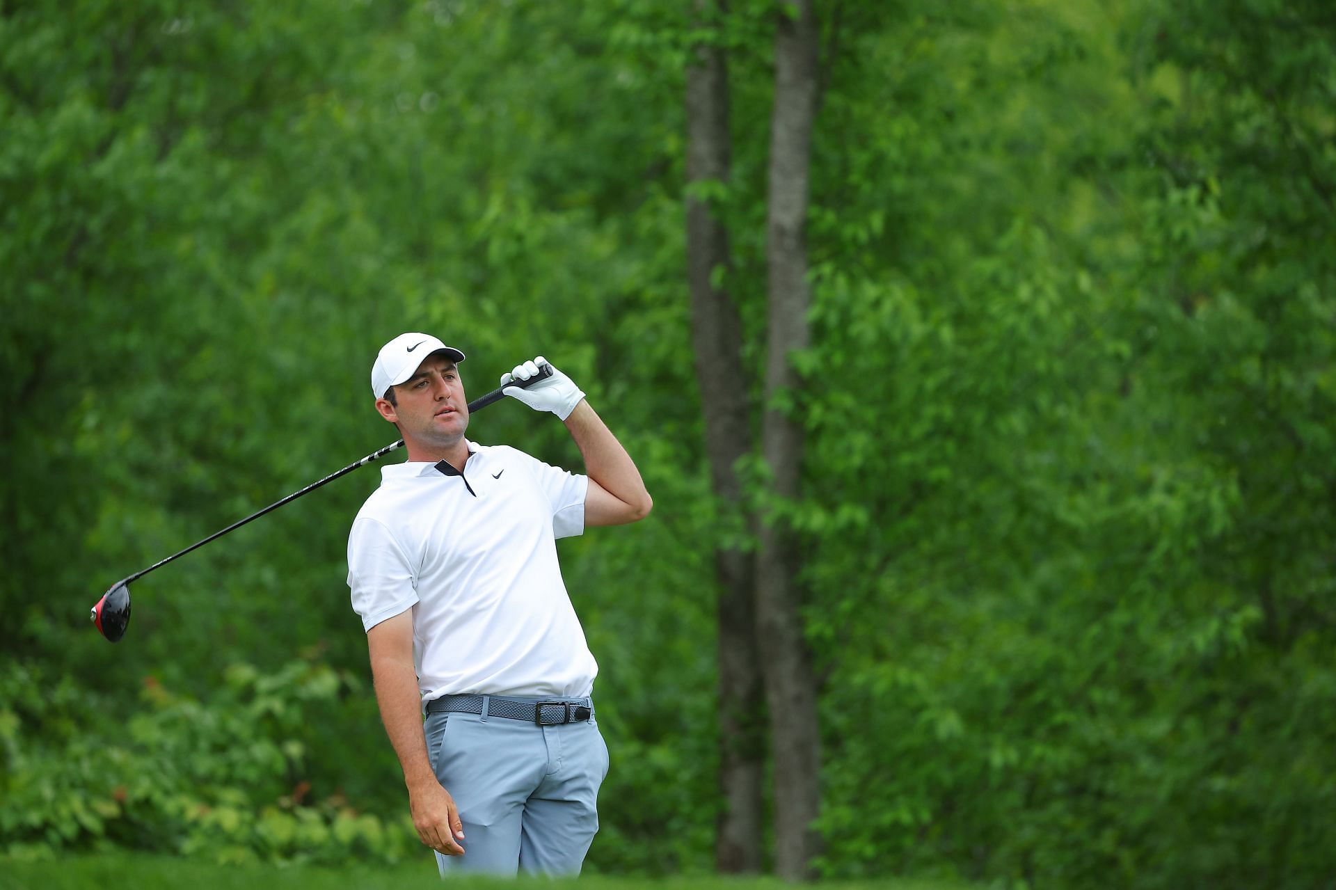 Scottie Scheffler is among the leaders while playing round two of the 2023 PGA Championship (Image via Getty).