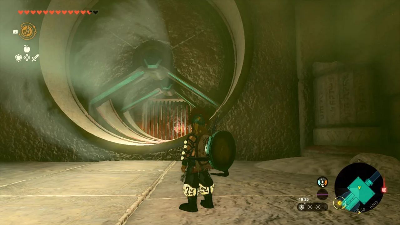 Remove stones from the wall to redirect the light (Image via Nintendo)