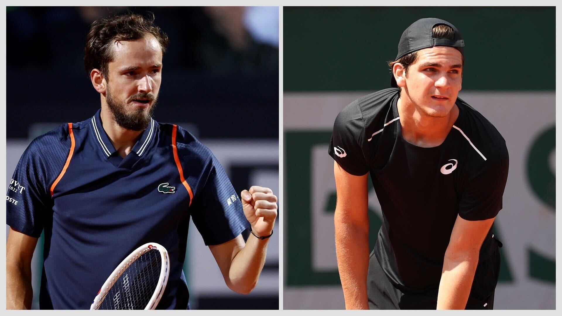 Daniil Medvedev vs Thiago Seyboth Wild is one of the first-round matches at the French Open