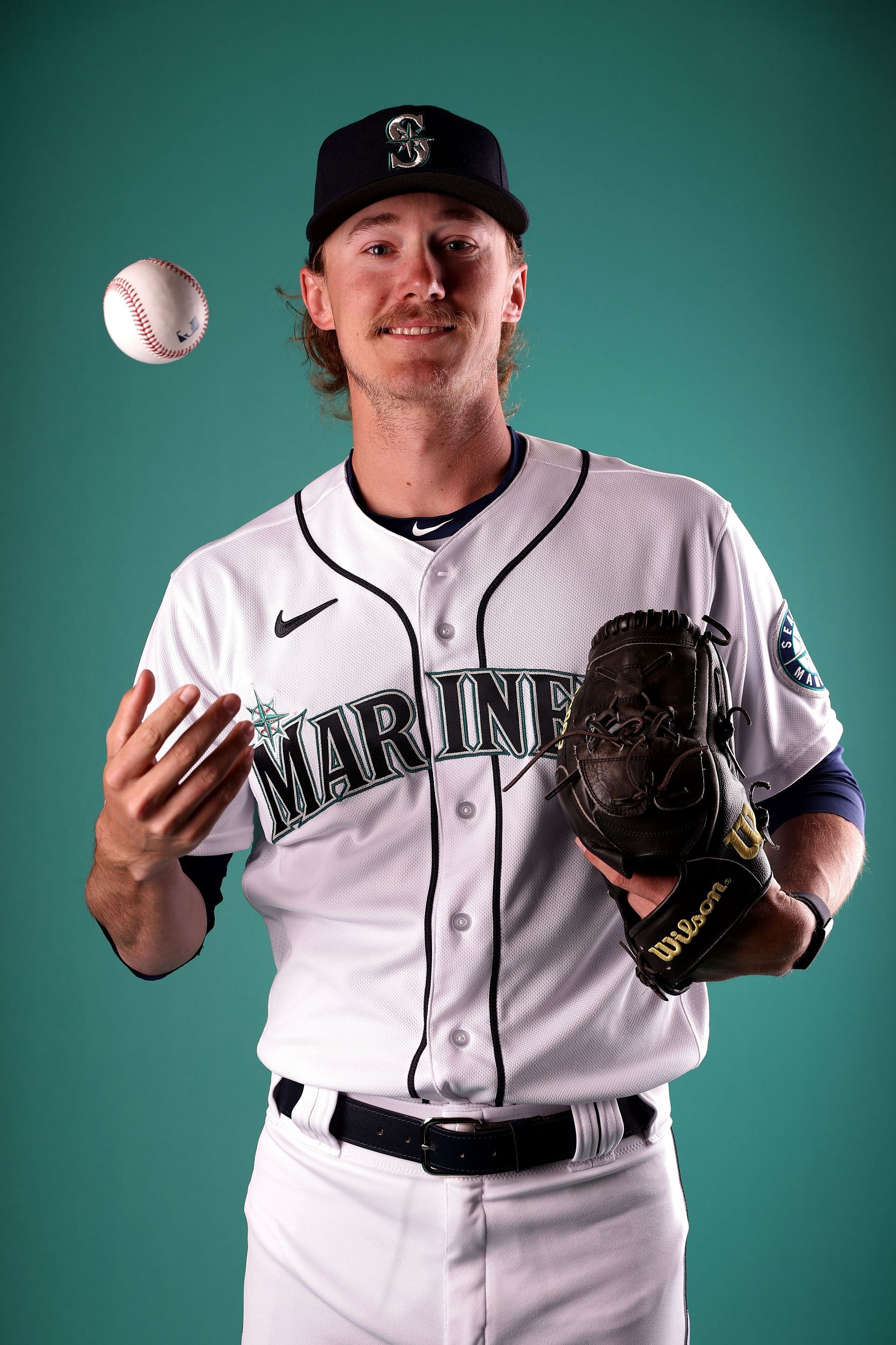 Bryce Miller #93 of the Seattle Mariners poses for a portrait during photo day