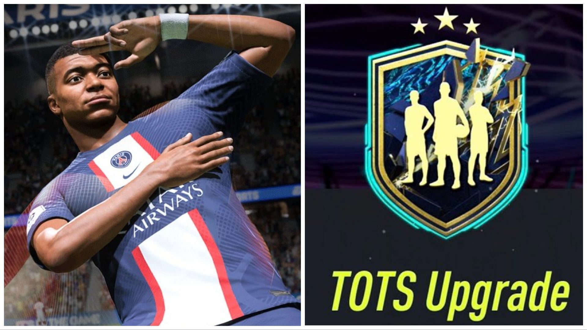 Guaranteed TOTS packs have been leaked (Images via EA Sports and Twitter/FIFA23Leaked_)