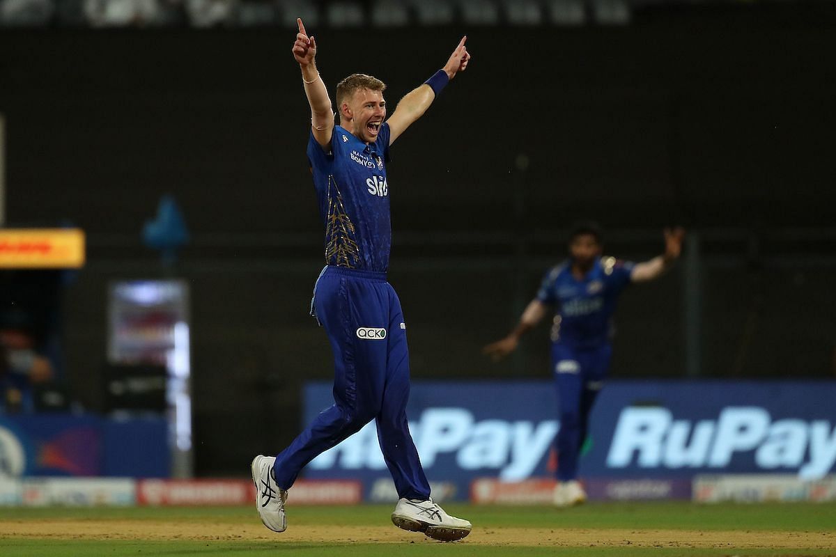 Riley Meredith joined Mumbai Indians as Jhye Richardson's injury replacement. (Pic: Twitter)