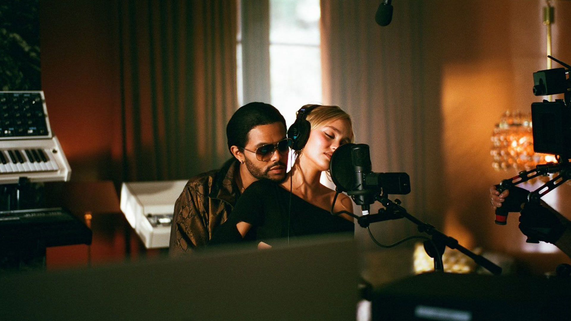 The Weeknd and Lily-Rose Depp in The Idol (Image via IMDb)