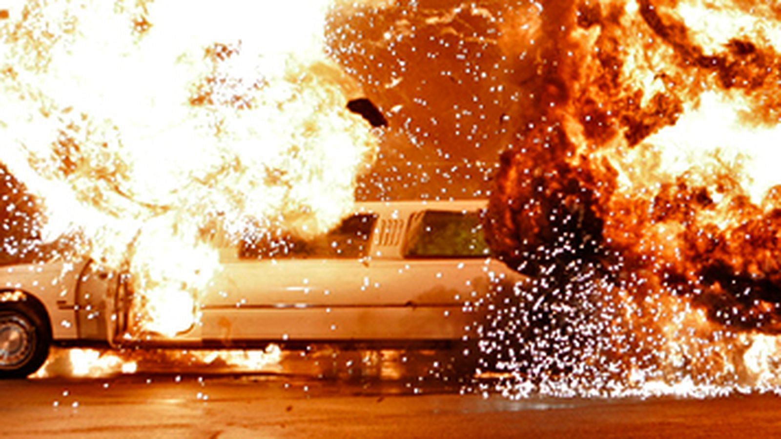 Vince Mcmahon&#039;s limo exploded as a part of the storyline