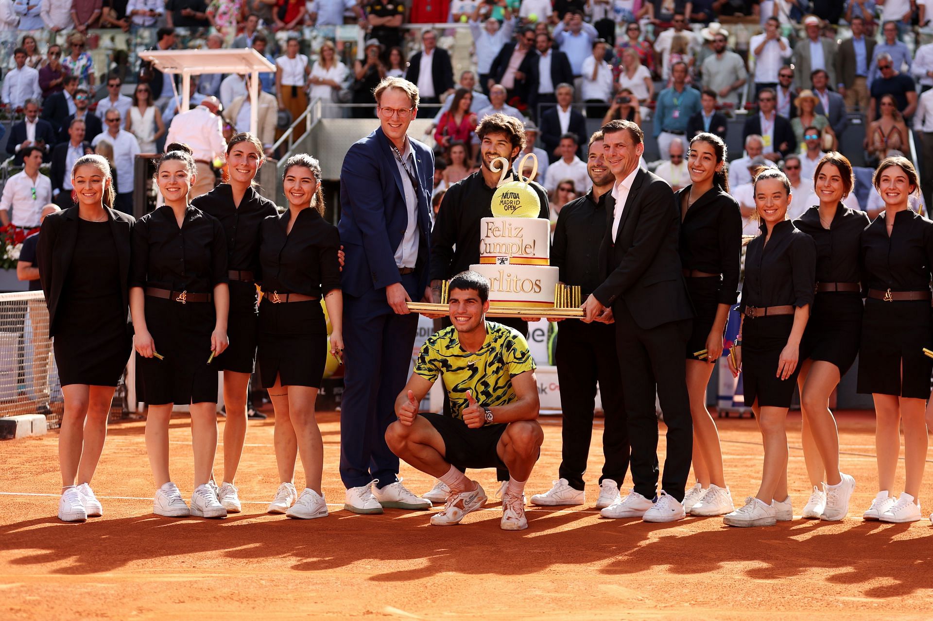 Carlos Alcaraz celebrates his 20th birthday after making the final of the 2023 Madrid Open