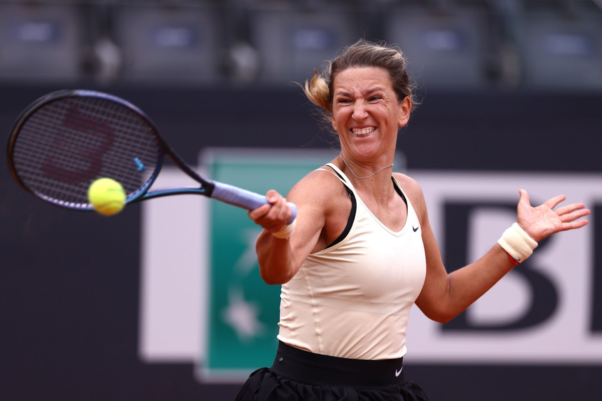 Azarenka in action at the Italian Open in Rome