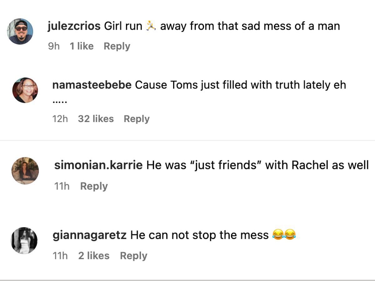 Netizens react to Sandoval denying dating Karlee Hale (Image via Instagram)