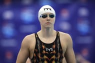 Katie Ledecky prepares to compete in the Women's 200m Freestyle Final during the Toyota U.S. Open Championships at Greensboro Aquatic Center