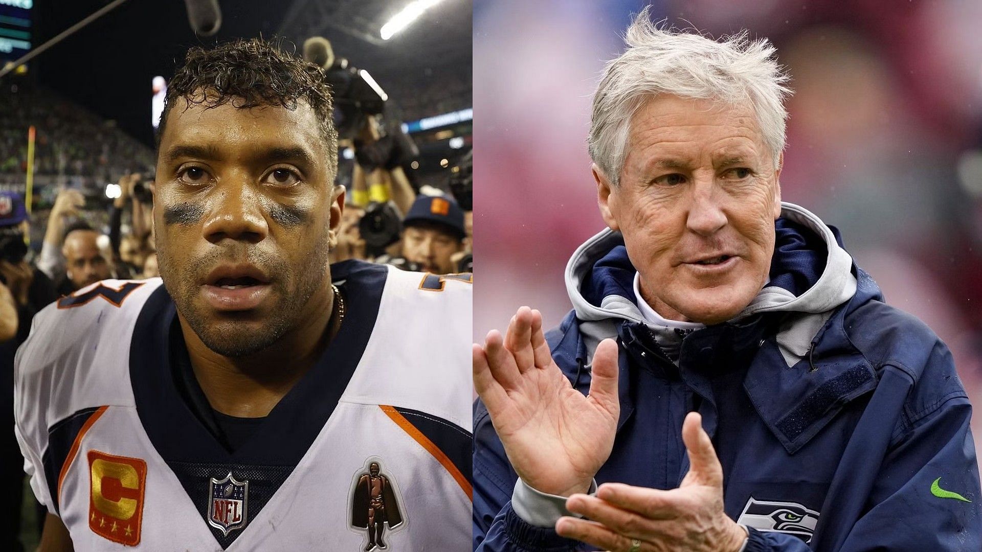 Russell Wilson bombs Pete Carroll's press conference, Local