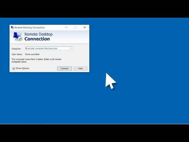 How to use Windows Remote Desktop to work remotely