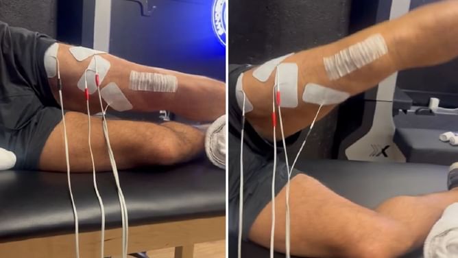 [WATCH] WWE legend gives a closer look at his injury after botched spot