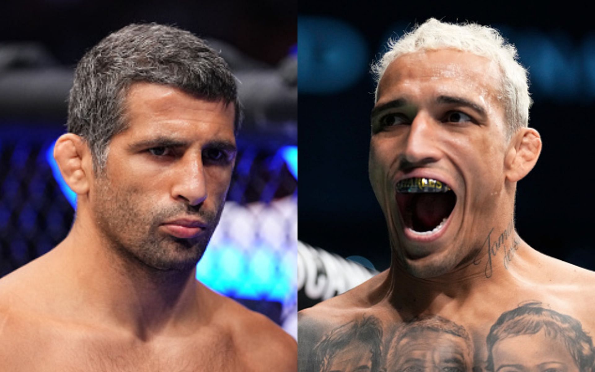 Beneil Dariush (left), Charles Oliveira (right)