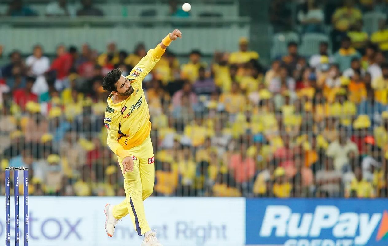 Ravindra Jadeja&#039;s fourth over was held back once again by the Super Kings skipper