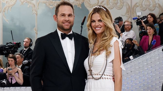 Andy Roddick's wife Brooklyn Decker takes a breather at home after classy Met Gala appearance with American