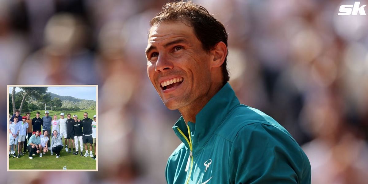 Rafael Nadal spent time with his students at the Son Servera Golf Club