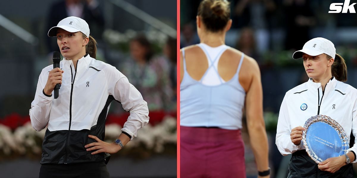 Iga Swiatek congratulated Aryna Sabalenka on winning the Madrid Open