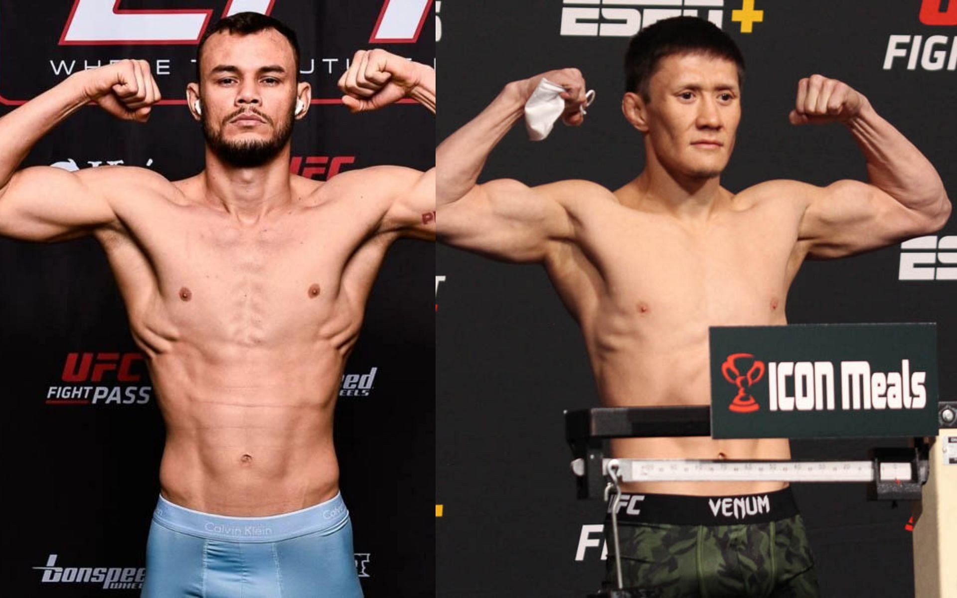 Felipe Bunes (L), Zhalgas Zhumagulov (R) (Image courtesy - MMA Junkie)