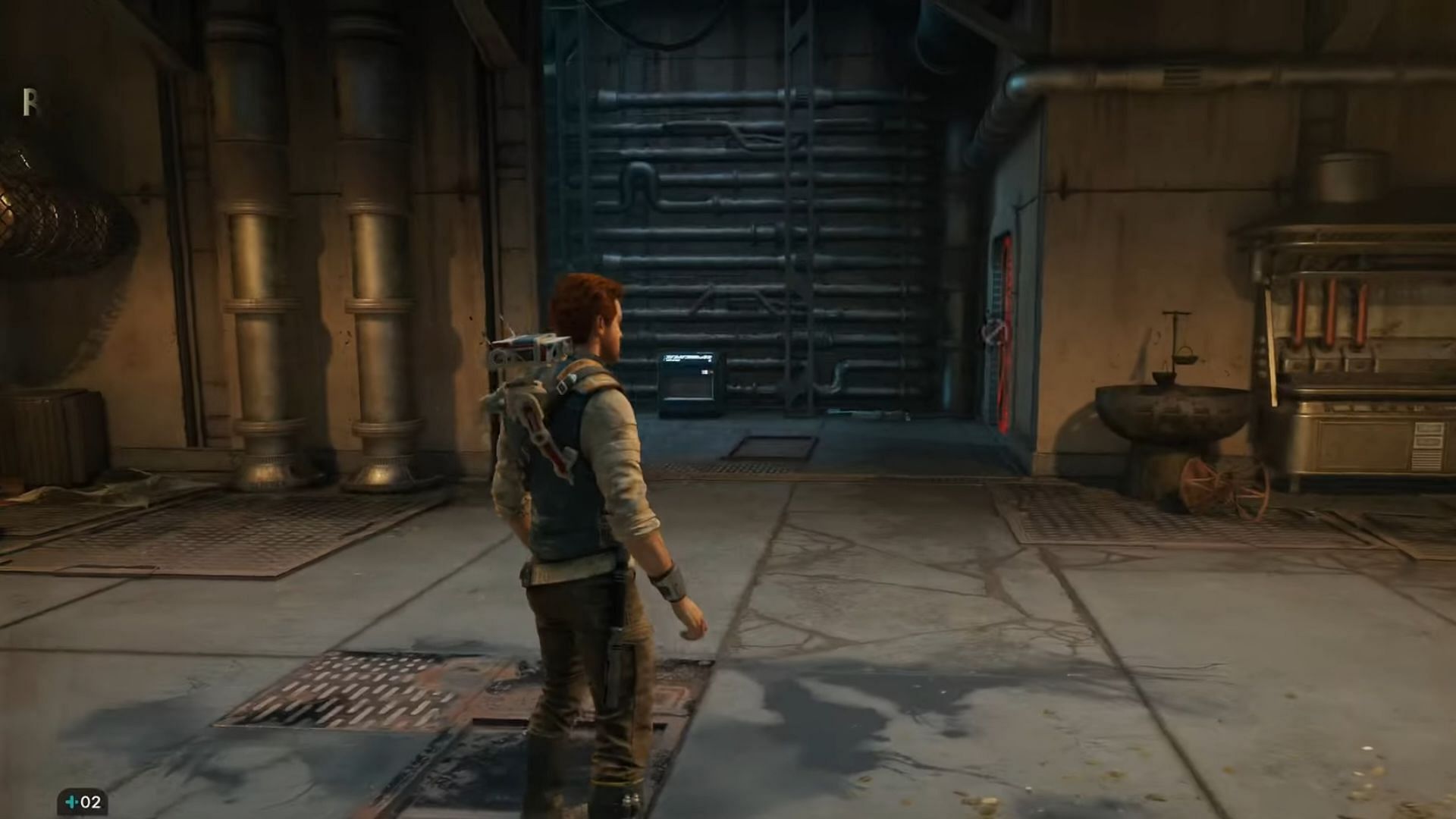 Interact with the chest beside the door to obtain the Emitter (Image via Electronic Arts)
