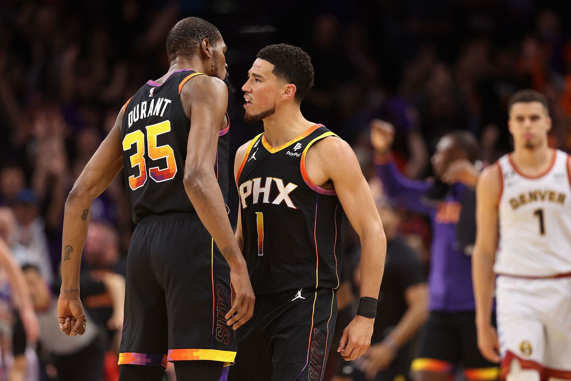 Kevin Durant and Booker are both averaging over 30 points per game (Image via Getty Images)
