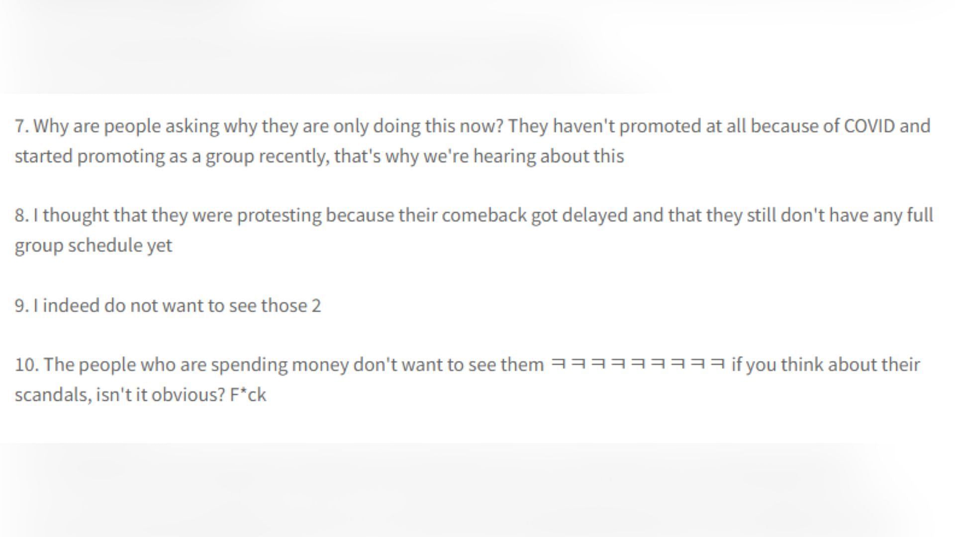 Korean netizens&#039; comments on the protest trucks (Image via pannchoa)