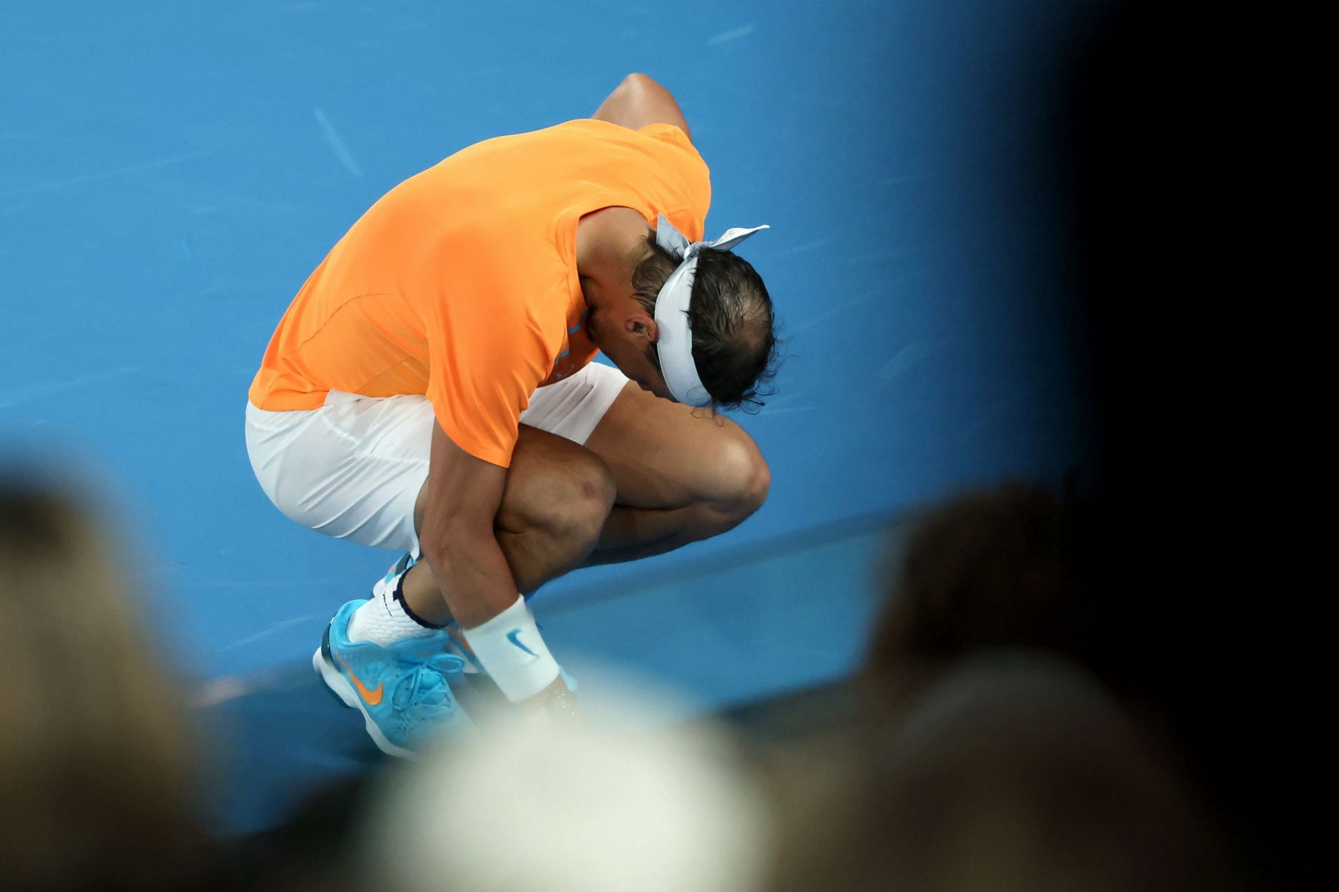 Rafael Nadal pictured at the 2023 Australian Open - Day 3.