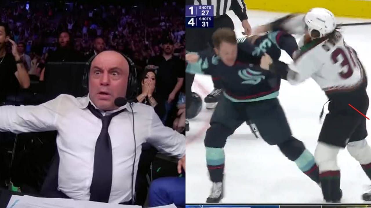 When Joe Rogan was amazed at fighting being allowed in hockey with players &quot;beating the f*ck outta each other&quot;