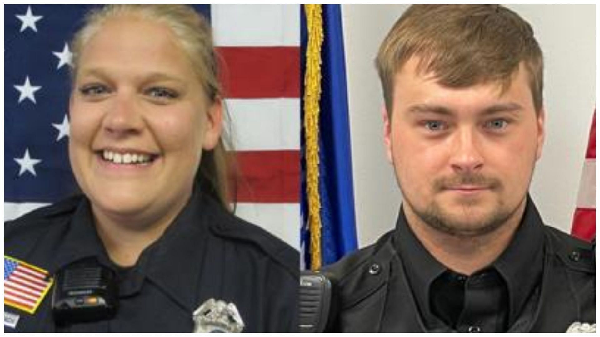 Emily Breidenbach &amp; Hunter Scheel were killed at a traffic stop on April 8 by Perry, (Image via Prog News Serv/Twitter)