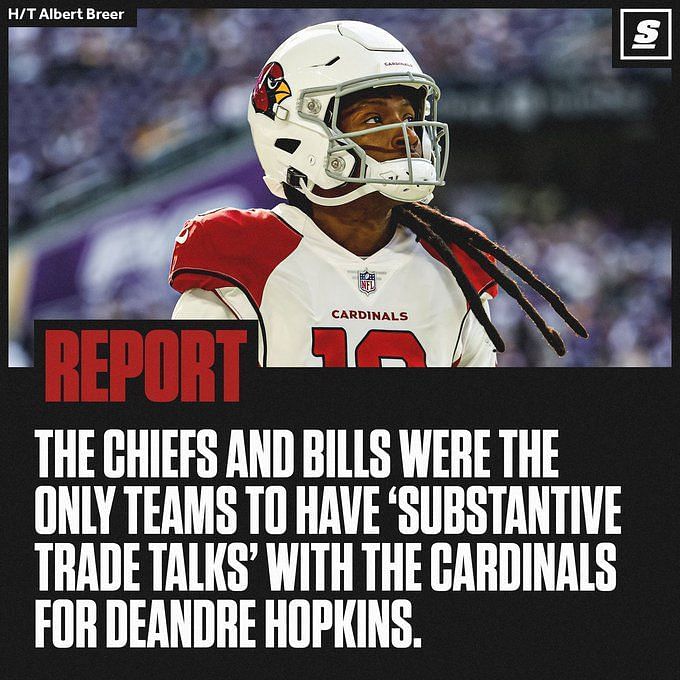 Report Bills had 'substantive' talks for DeAndre Hopkins