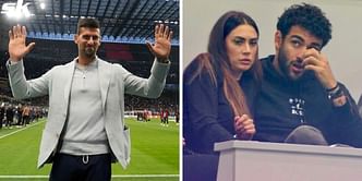 Novak Djokovic joins Matteo Berrettini and girlfriend Melissa Satta at Champions League semi-final between Milan and Inter