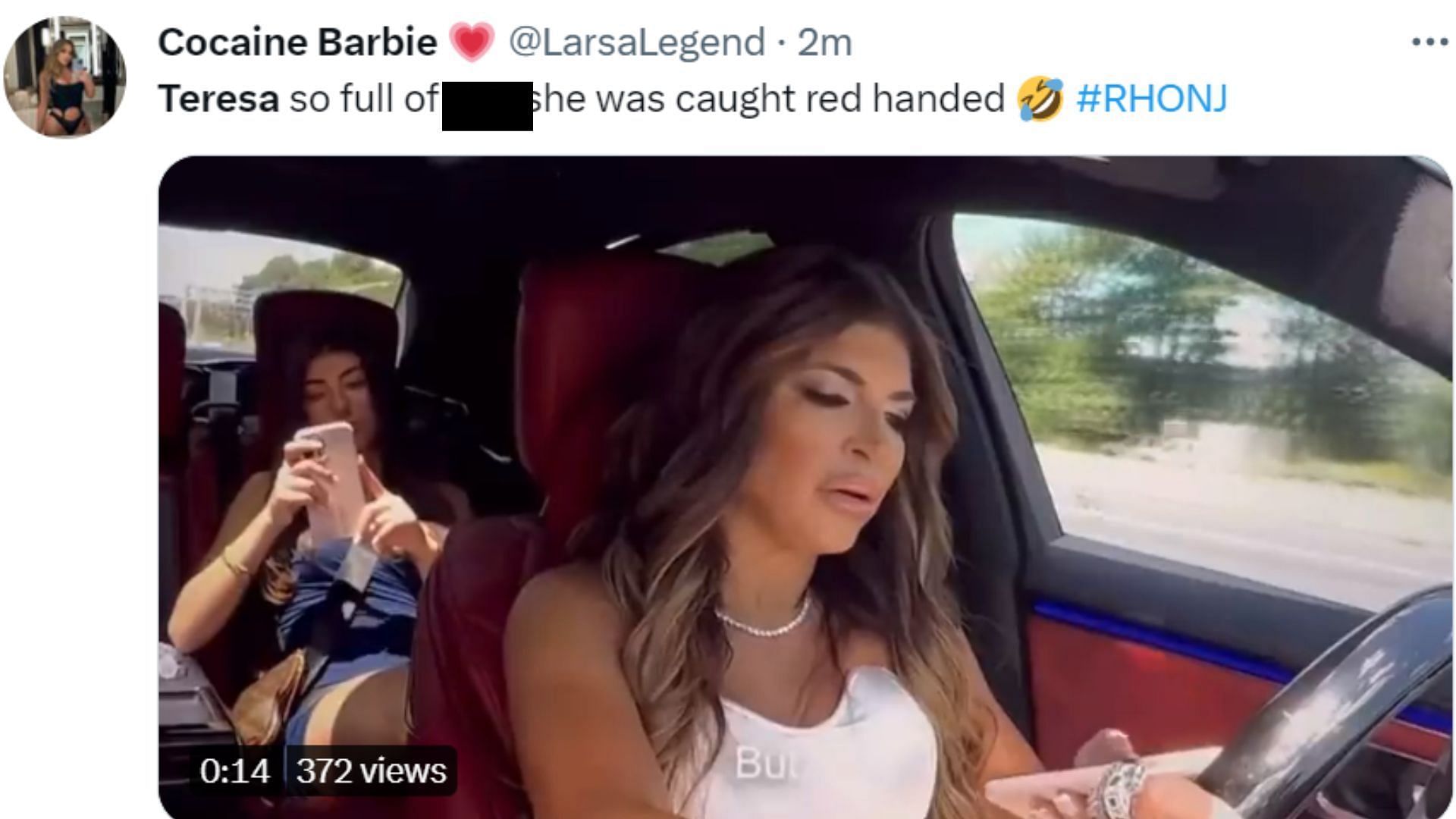 Fans react to Teresa and Luis&#039; conversation on RHONJ (Image via Twitter)