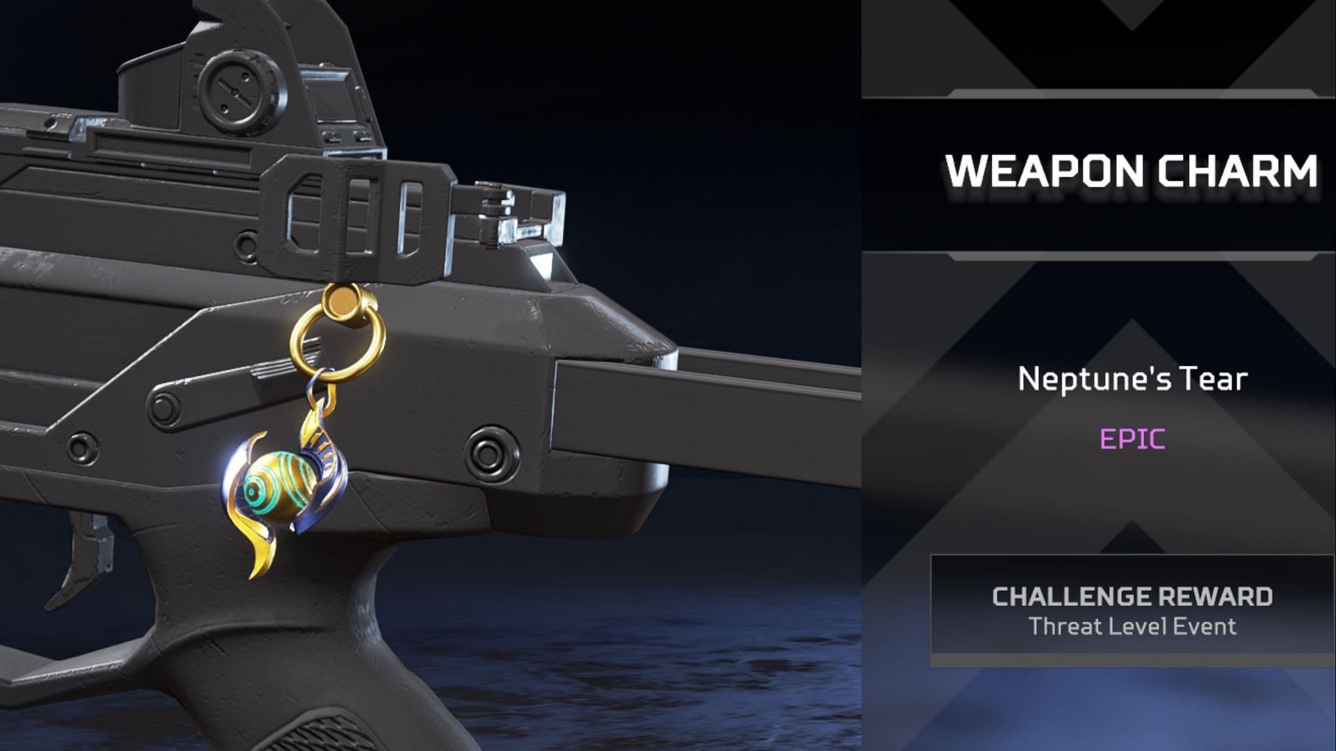 The epic Neptune&#039;s tear weapon charm in Apex Legends (Image via EA)