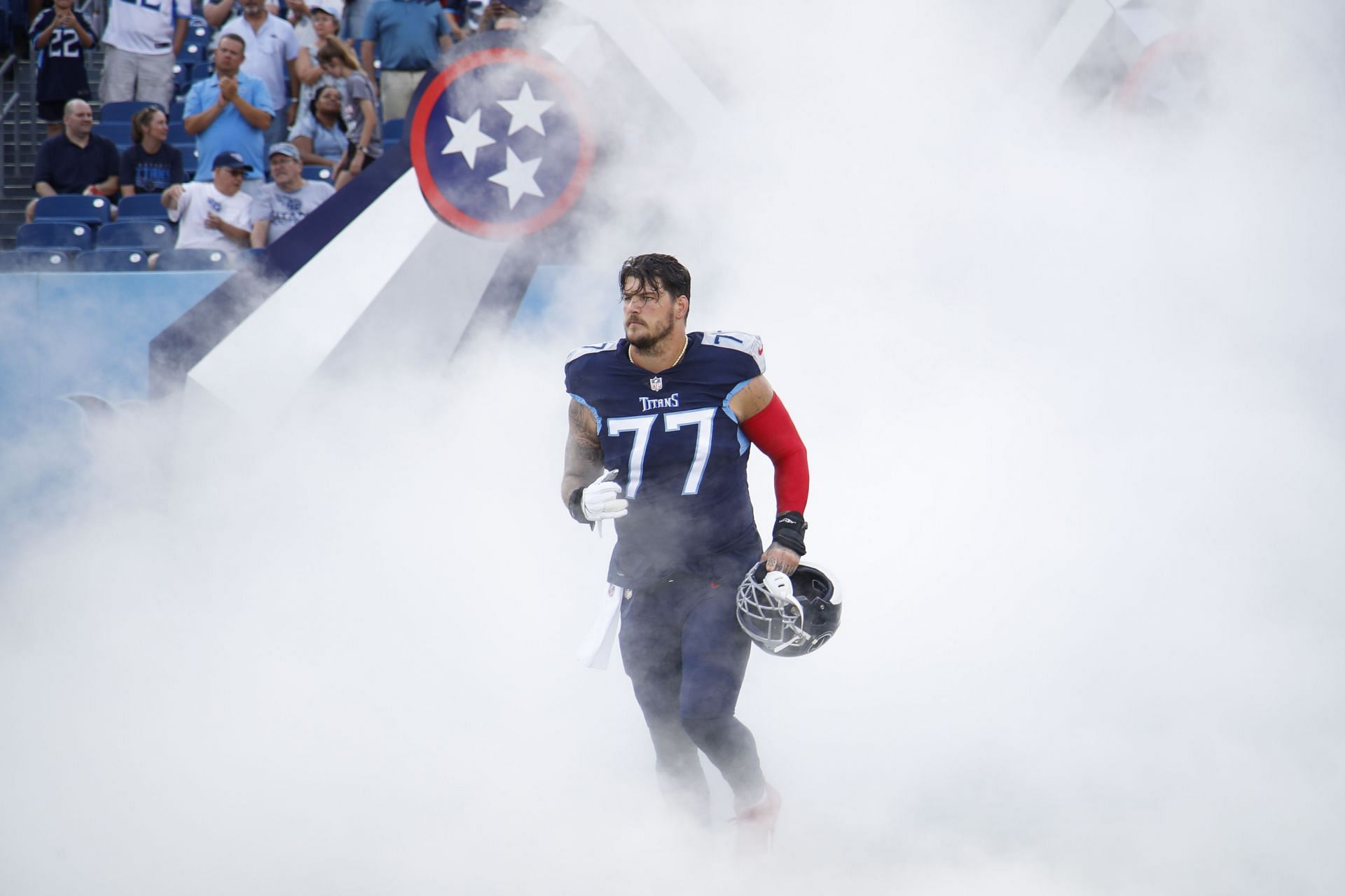 Taylor Lewan during Tampa Bay Buccaneers v Tennessee Titans