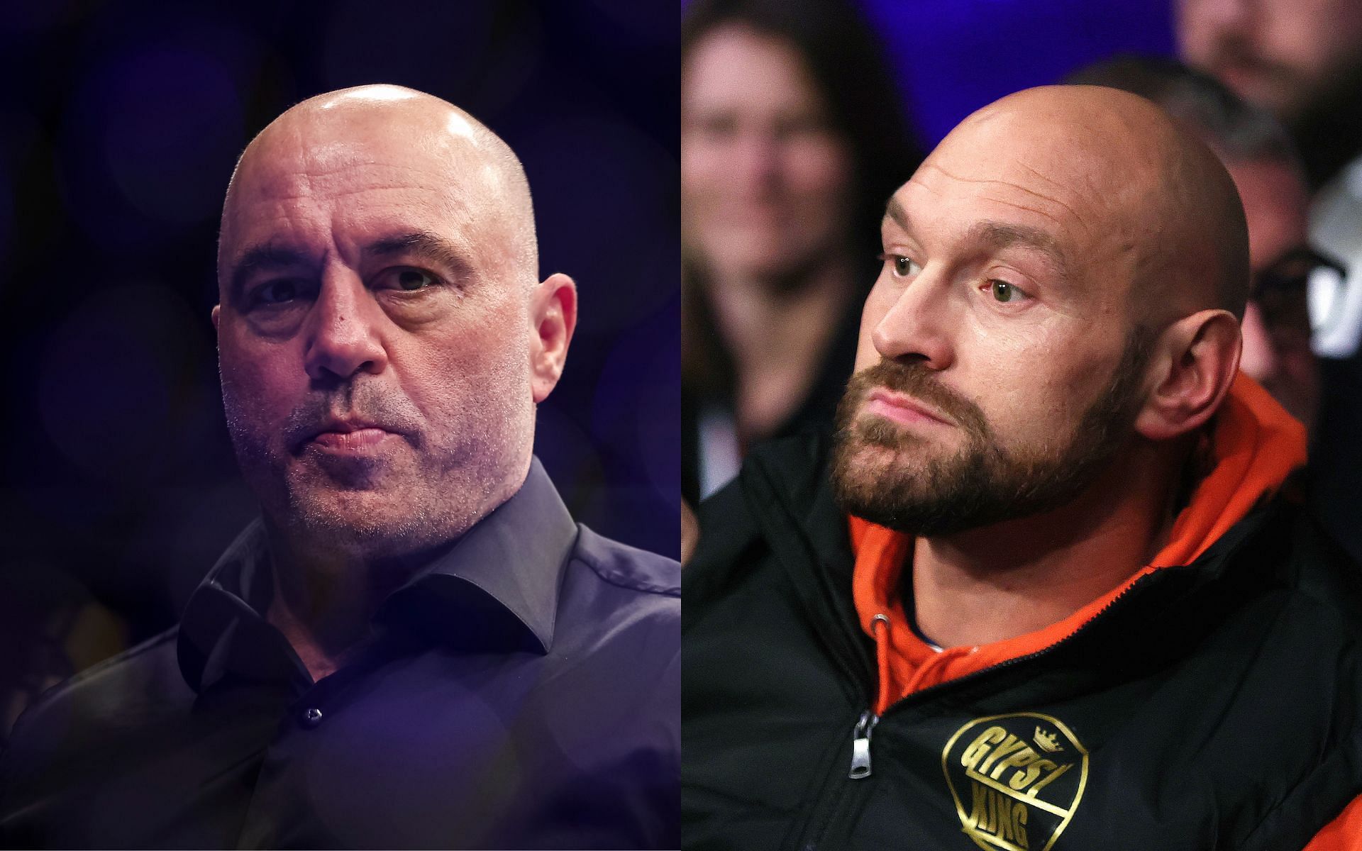 Joe Rogan (Left) and Tyson Fury (Right)