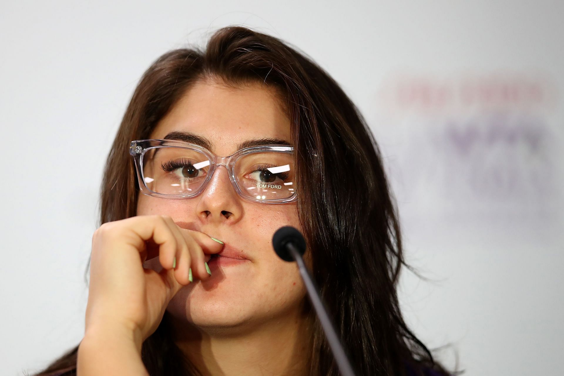 Bianca Andreescu at the 2019 WTA Final press conference