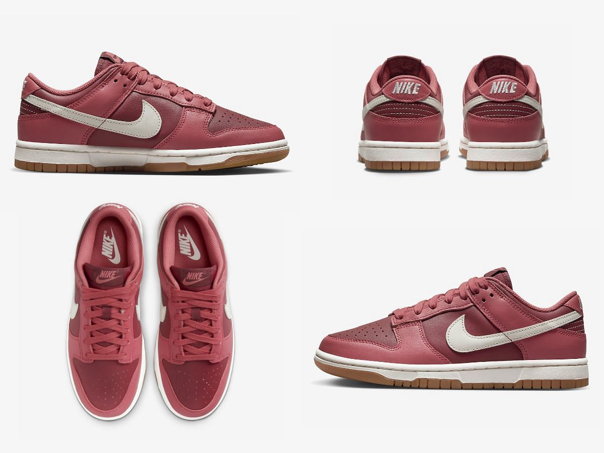 The upcoming Nike Dunk Low &quot;Desert Berry&quot; sneakers will be released exclusively in women&#039;s sizes (Image via Sportskeeda)
