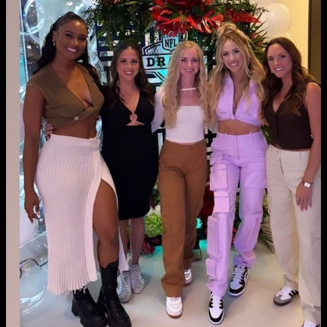 Brittany Mahomes and Kayla Nicole posted photos of their NFL Draft party.